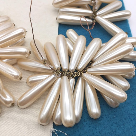 100 Perline Artificiali A Goccia Con Retro Piatto, 13 X 18 Mm, In Plastica, Per Decorazioni E Artigianato - 3