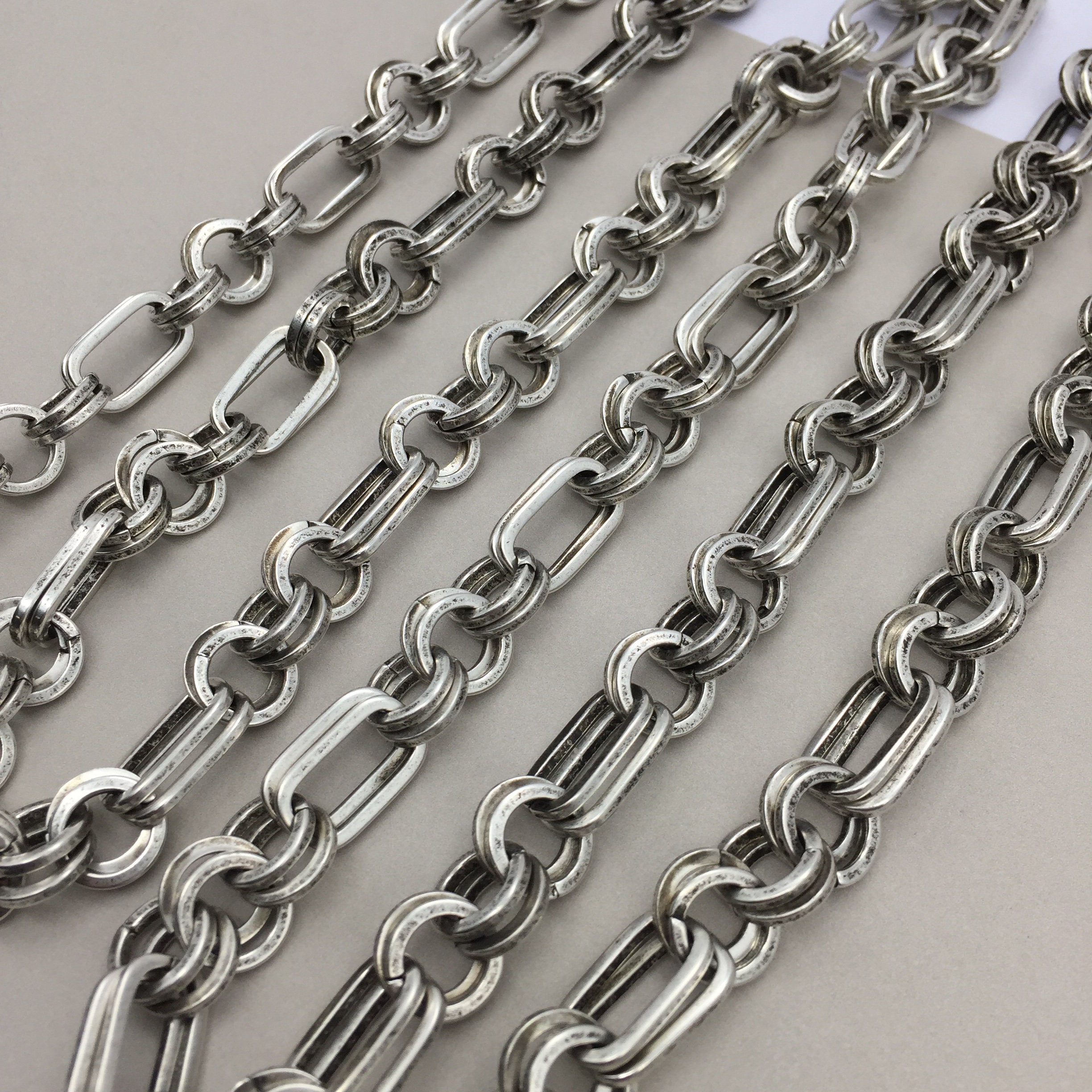 Silver Ox Benjamin Chain, Double Cable Chain, Jewelry Making Chains ...
