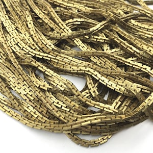 24" Vintage Brass Box Chain Necklaces, 3mm, 4PCS