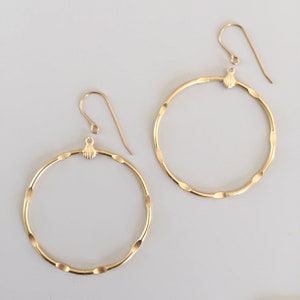 Skinny Gold Plated Hoop Earring Findings, 45mm, 10PCS image 2