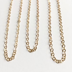 Brass 3mm Cable Chain, Soldered Chain, 5FT image 6