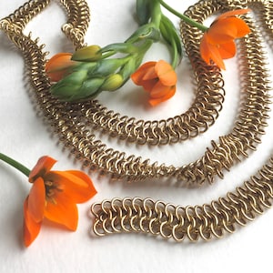 Vintage Braided Woven Brass Chain, Fancy Chain, Jewelry Making Chains, 14mm, 1FT