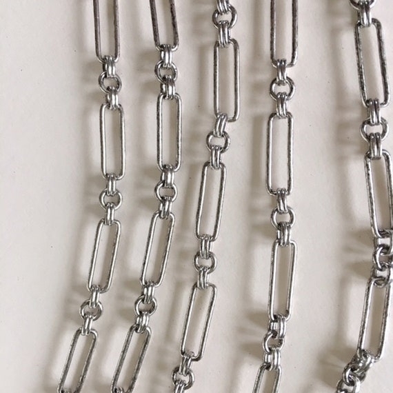 Buy Antique Silver Plated Corey Chain 22mm 2FT Online in India