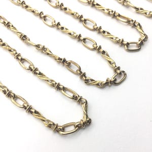 Vintage Standish Chain, Jewelry Making Chains, 10mm, 2FT
