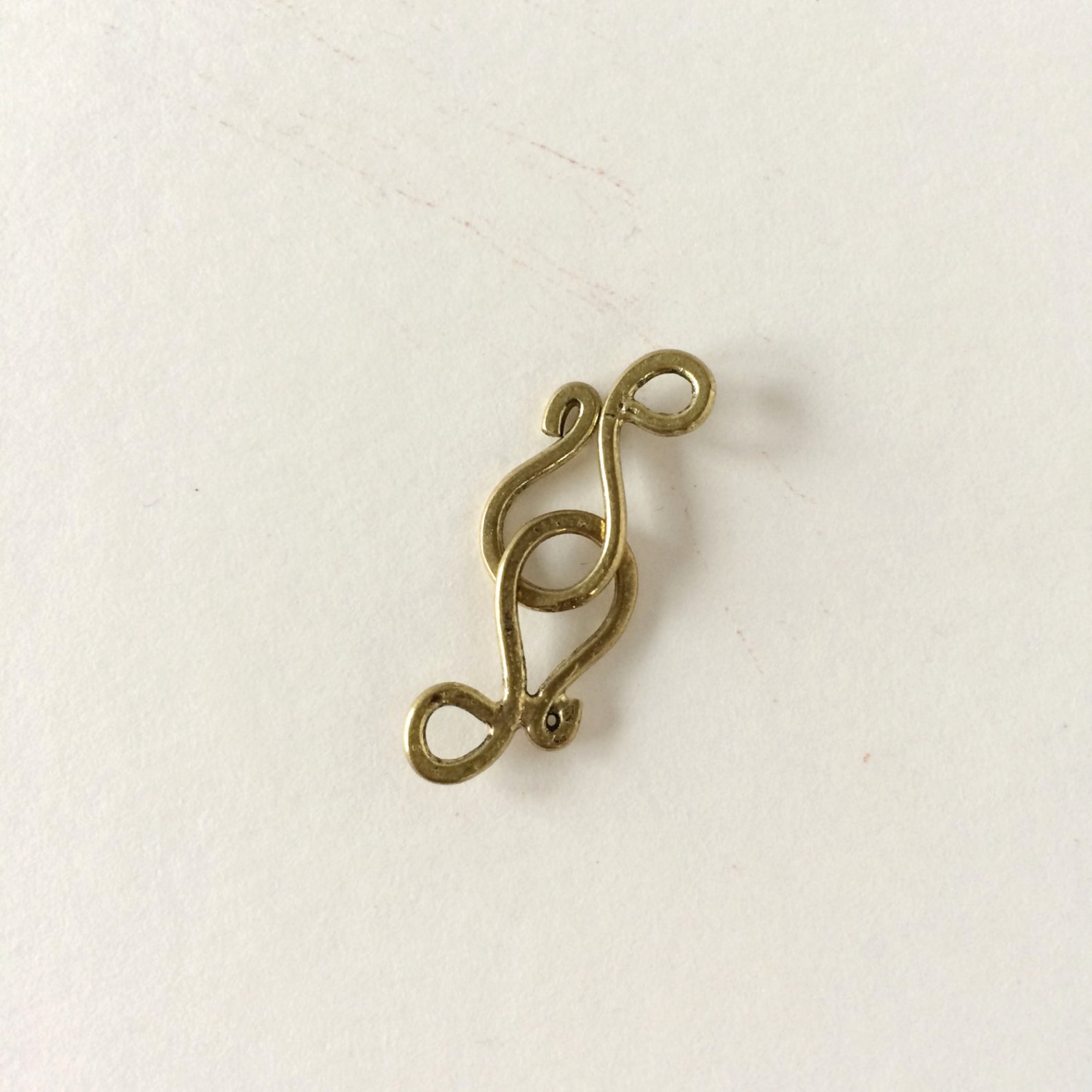 Small Brass S Hook Shepard's Hook Clasp Brass S Hook Etsy