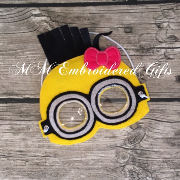 Minion Inspired Mask with Bow