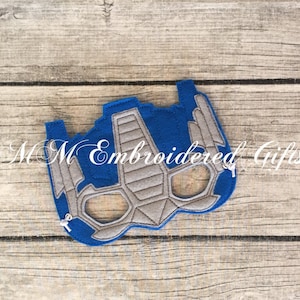 Optimus Prime Inspired Half Mask