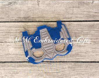 Optimus Prime Inspired Half Mask