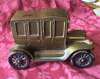 Brass Car Bank Etsy