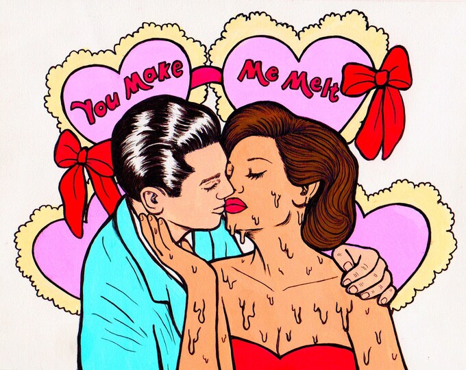 Valentine prints! 3 risograph prints!