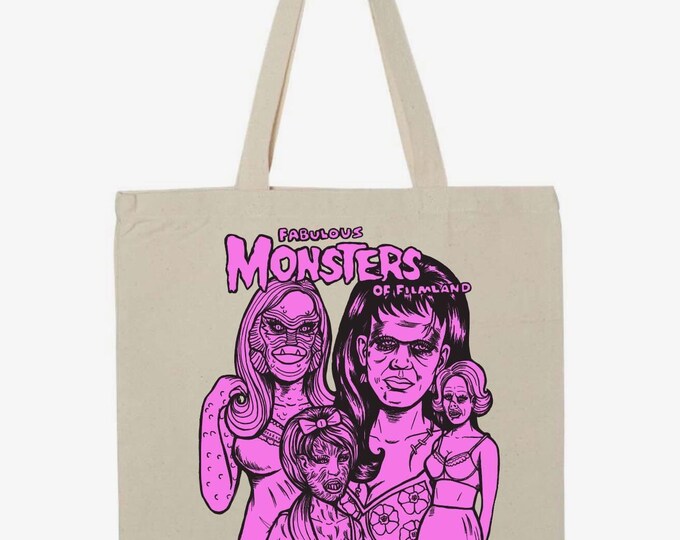 Fabulous Monsters of Filmland tote