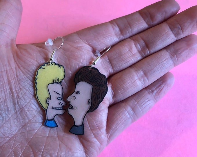 Beavis and butthead earrings