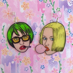 Ghost world earrings