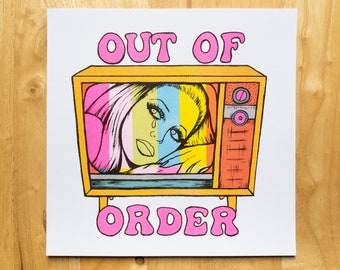 Out of Order risograph print