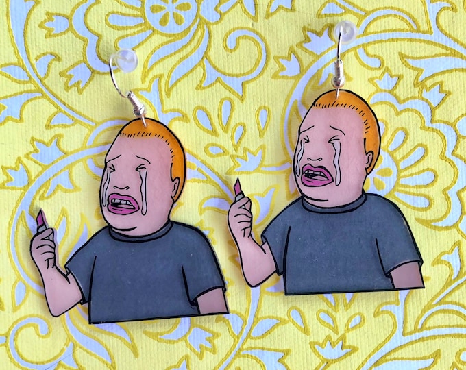 Bobby Hill lipstick earrings