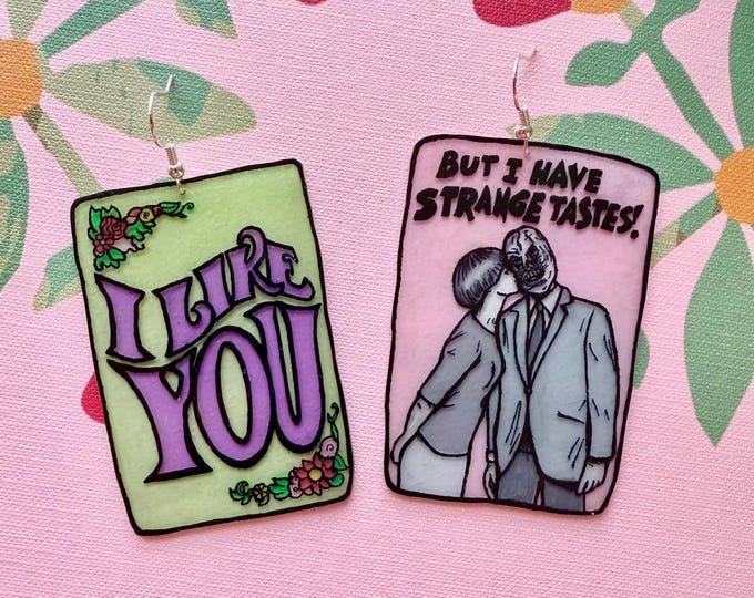 Oversized weirdo valentine earrings or magnets 2