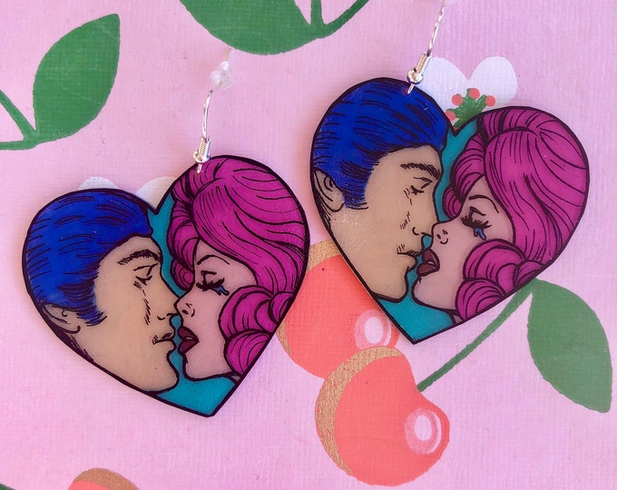 Star crossed lovers romance earrings