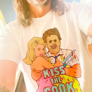 Kiss the Cook Leatherface unisex tee
