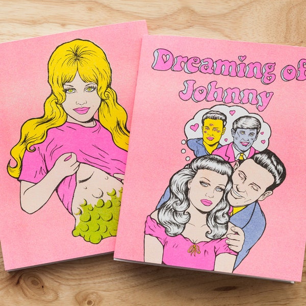 Dreaming of Johnny full color risograph comic