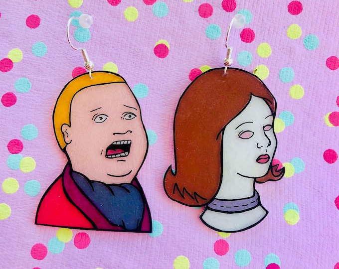 Bobby hill first kiss earrings!