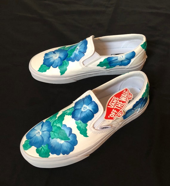 painted vans flowers