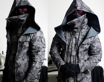ParaZip Jacket ( mens tactical camo camouflage military pattern softshell waterproof techwear post apocalyptic mask ))