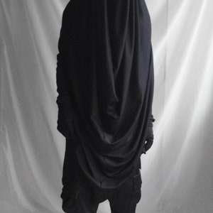 Dementian Top Longsleeve top with a scarf hood image 8