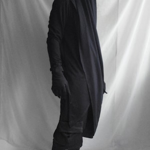 Dementian Top Longsleeve top with a scarf hood image 7