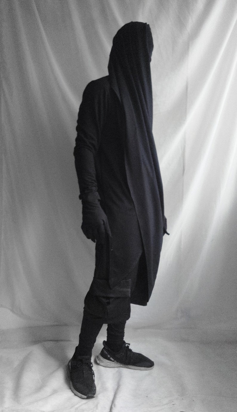 Dementian Top Longsleeve top with a scarf hood image 7