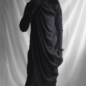 Dementian Top Longsleeve top with a scarf hood image 3