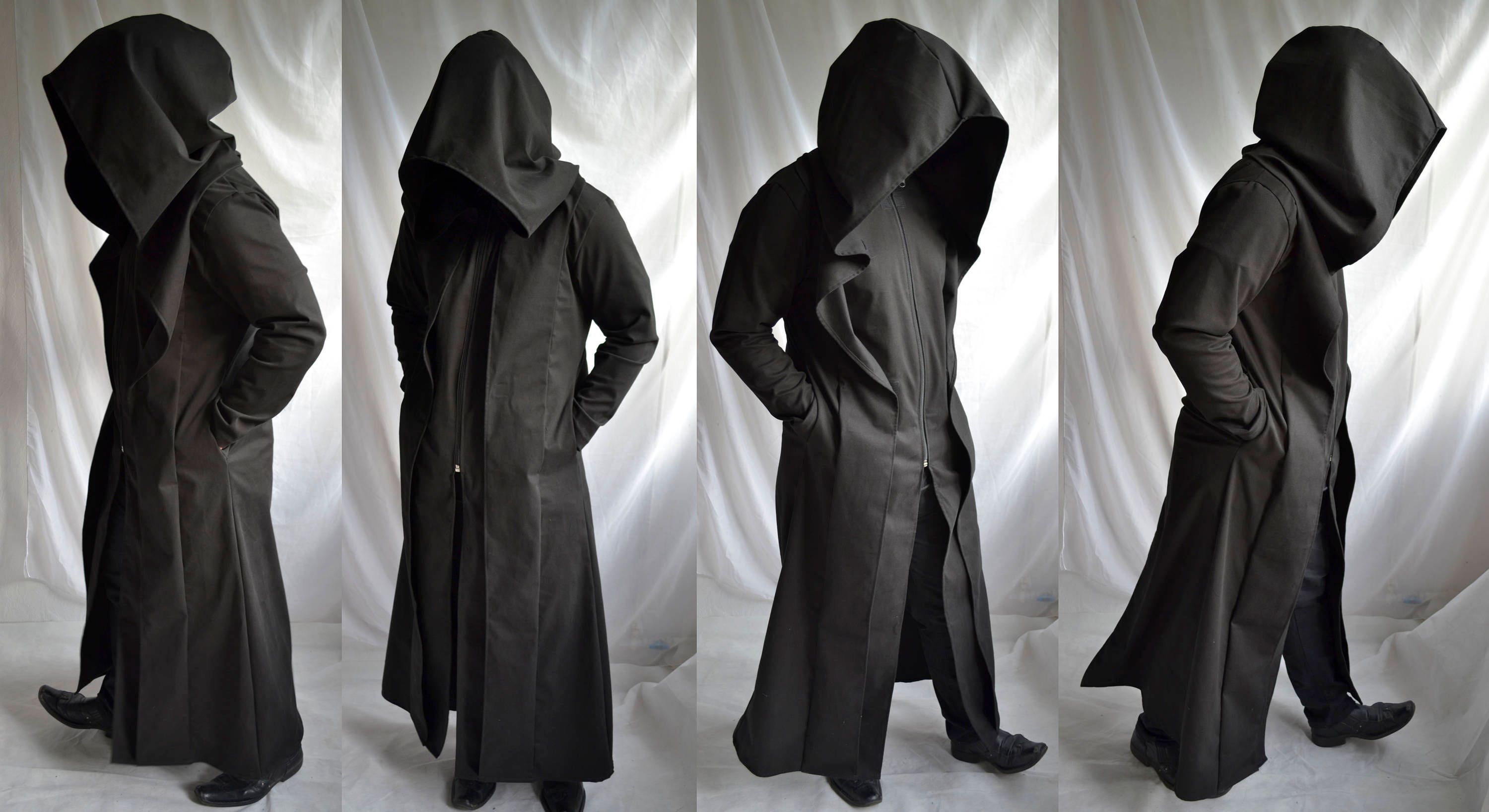Anon Coat Mens Coat Overcoat Waistcoat Extra Large Hood Trench