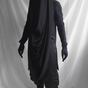 Dementian Top Longsleeve top with a scarf hood image 2