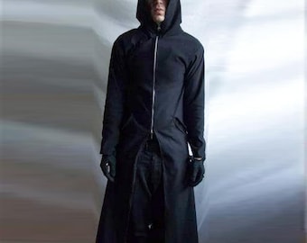 Reaper Hoodie ( long robe trenchcoat with large hood custom made  )
