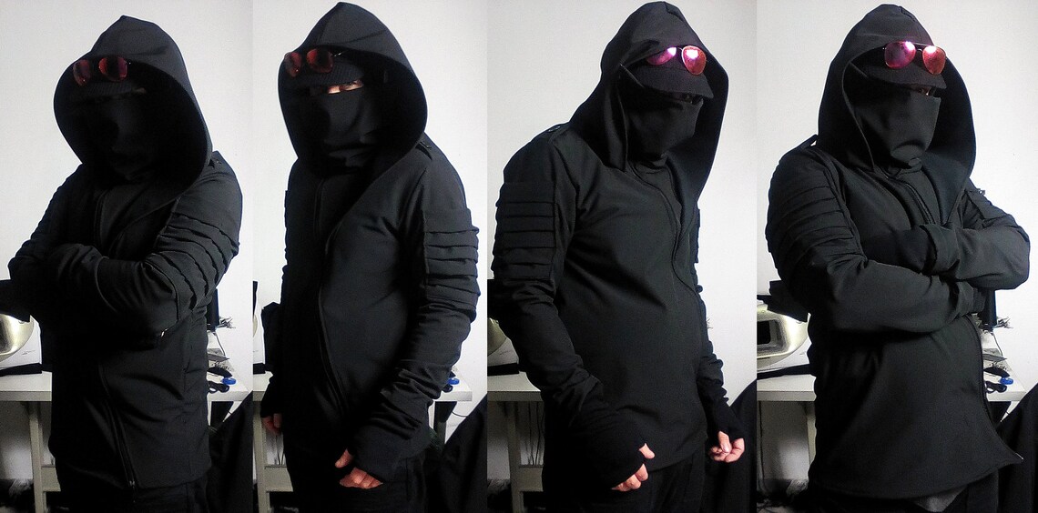 Hylo Hoodie Tags Tactical Techwear Dark Street Urban - Etsy