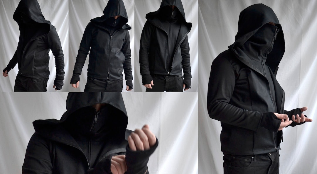 Handmade New Hooded Style 2 Chest & 2 Side Pockets Real Men's
