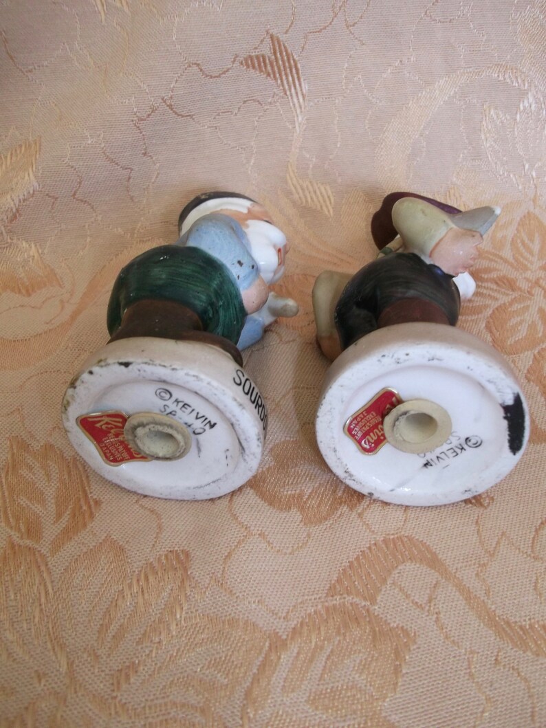 Kelvin Sourdough Jake Salt /& Pepper Shakers Ceramic Japan