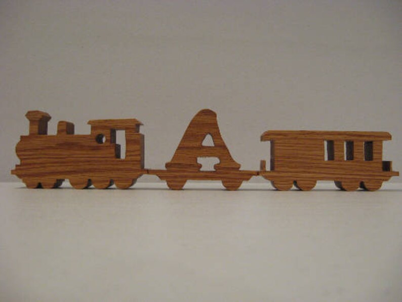 Train Cars Alphabet Personalized Name Etsy