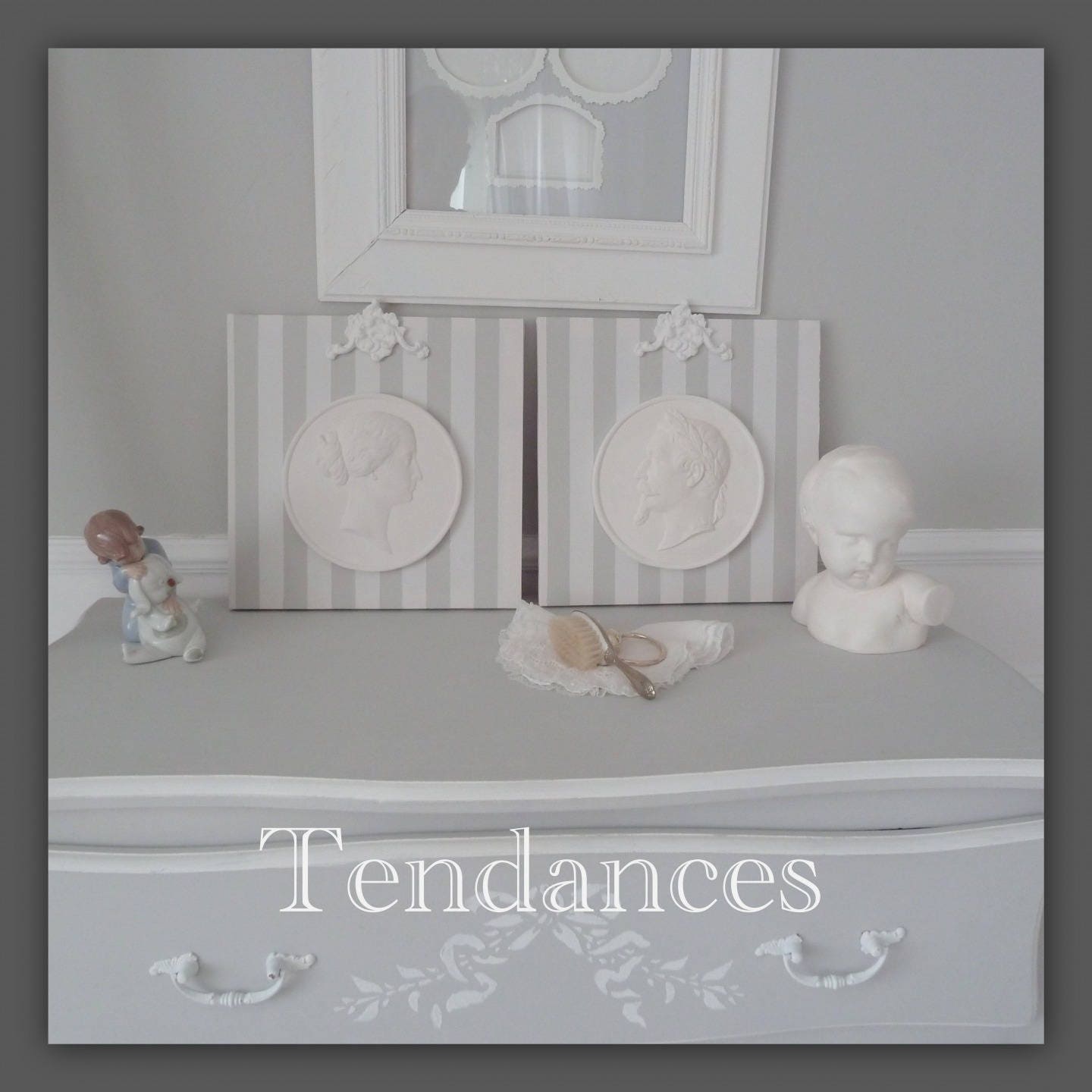 2 Tableaux Profile d' Homme & Femme Au Couleur de Votre Choix 30 X30 cm