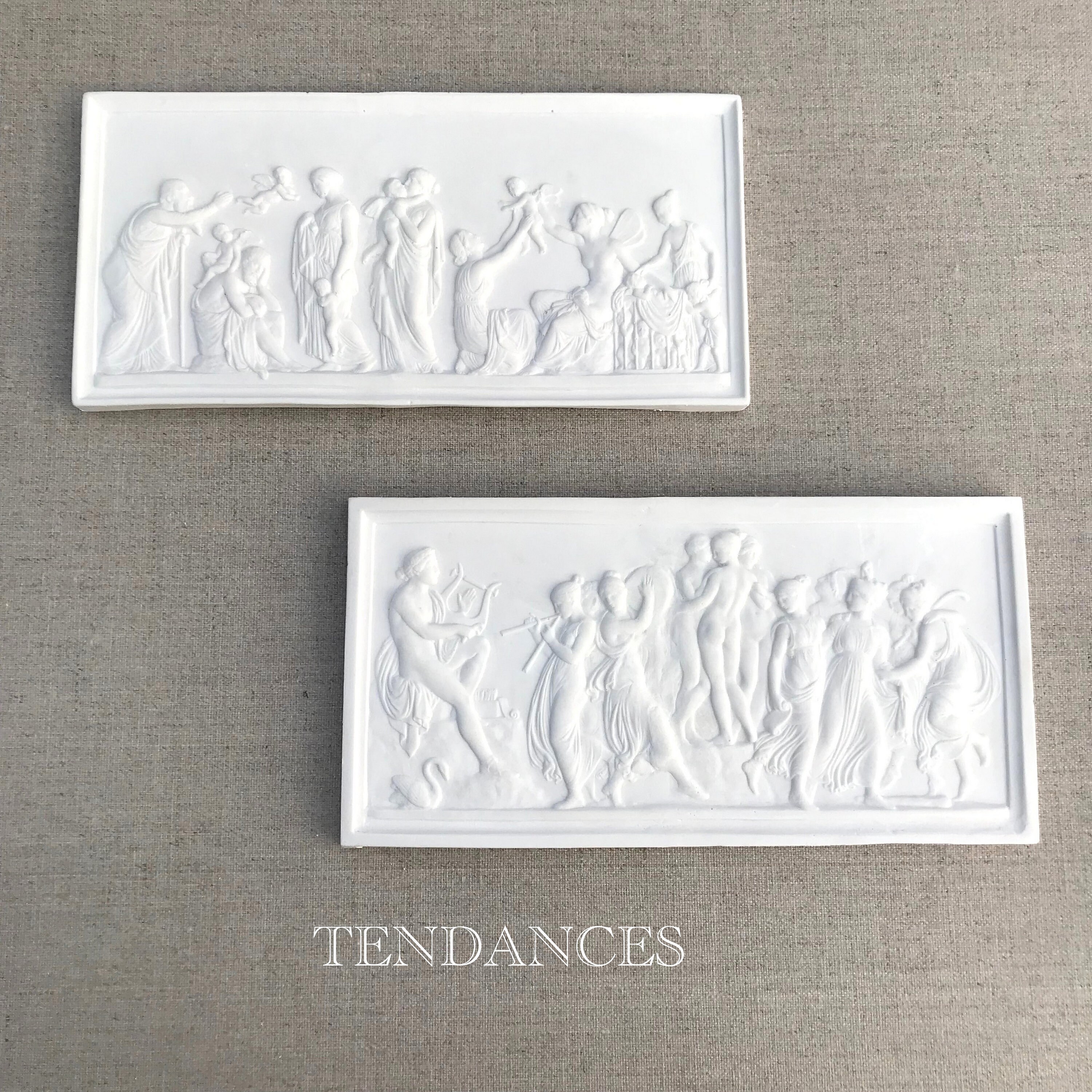 Rectangle en Céramique Sens de Vie L' Enfant et La Musique 25 X 12 cm