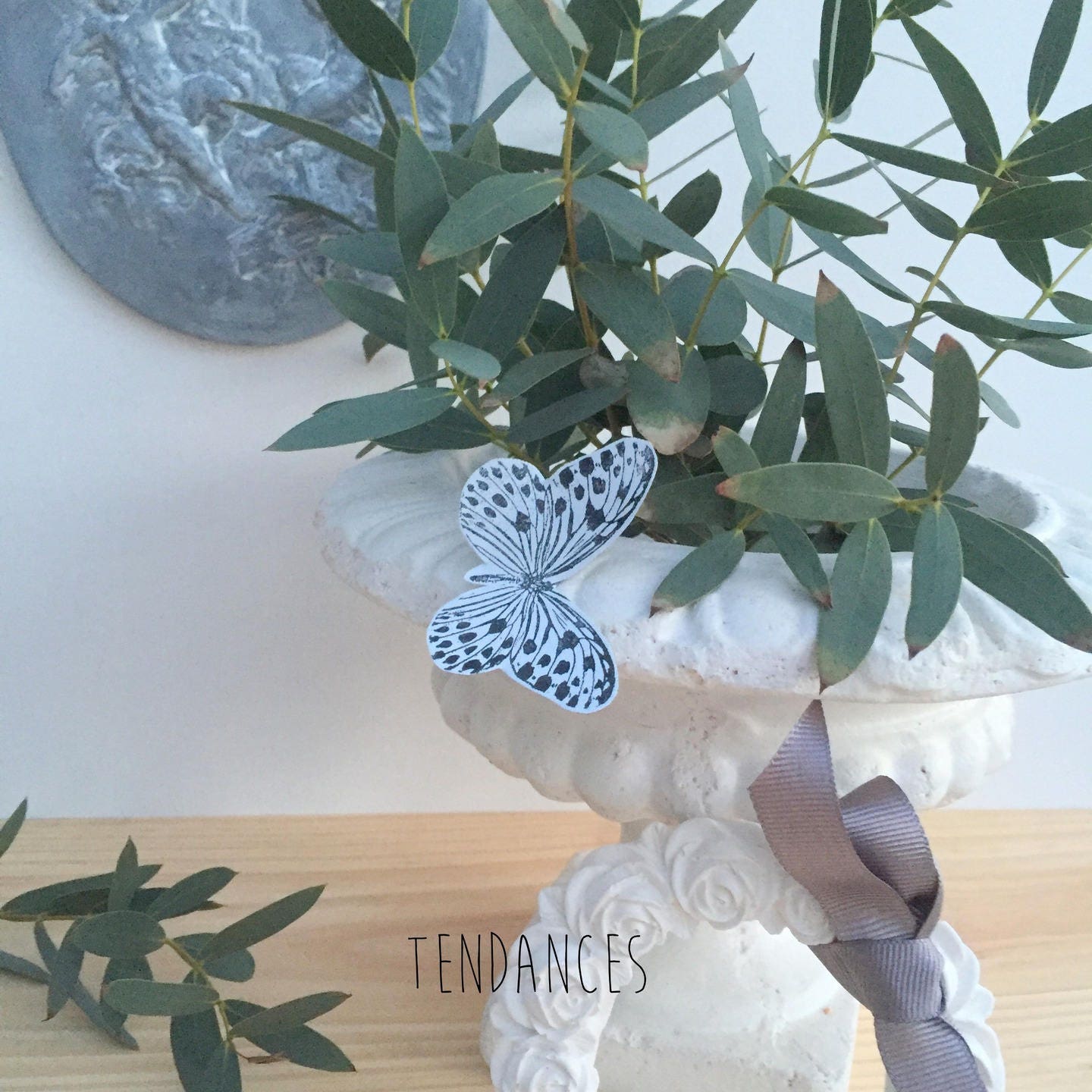 2 Papillons Métal Bulle Double Face 2 Petits Trous Au Centre 4 X6 cm