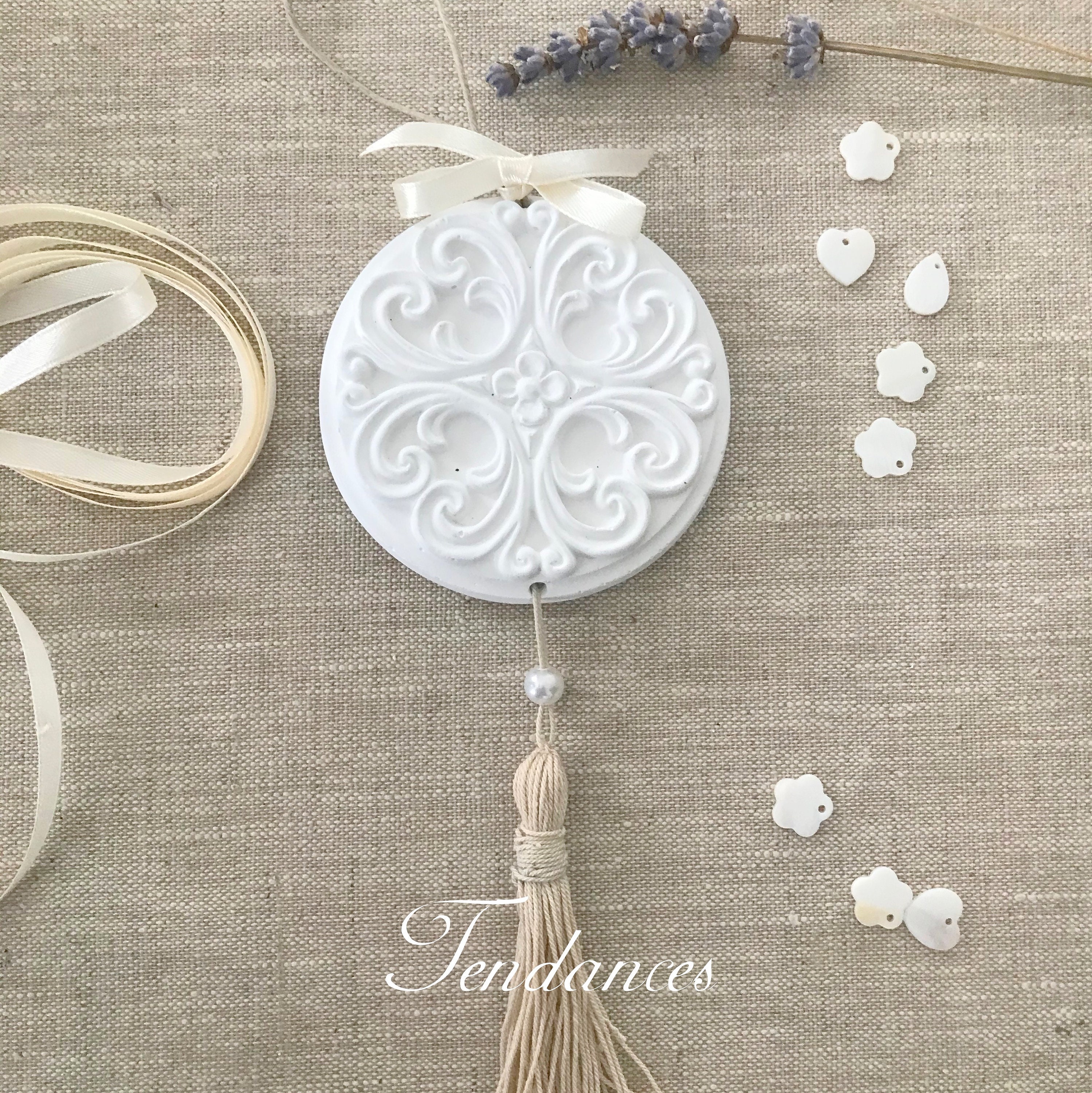 Suspension Ornement Décoratif en Céramique