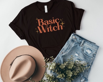 APPAREL | Basic Witch T-Shirt | Witch | Basic *itch | Black Shirt | Halloween | Spooky Season | Black Magic | Bella + Canvas