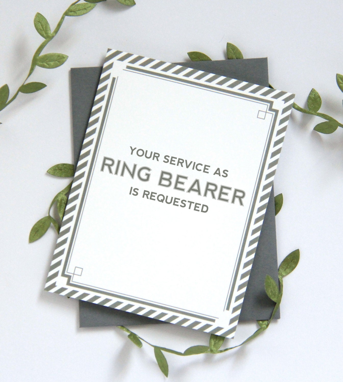 Will You Be My Ring Bearer Card | bridal party card wedding party car…