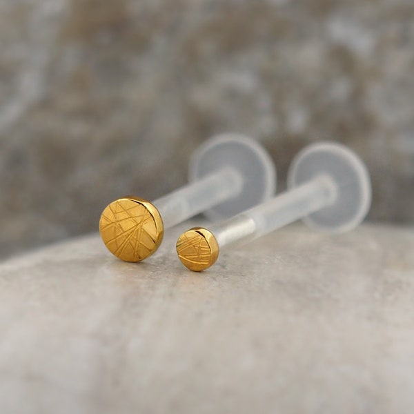 Tragus Ohrring Gold Hypoallergen Labret Lippe Bolzen Bar Ring Piercing Ohrknorpel