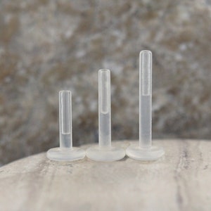 BioFlex Replacement Post / flat back / 6mm or 8mm length / 16 gauge / 1.2mm thickness