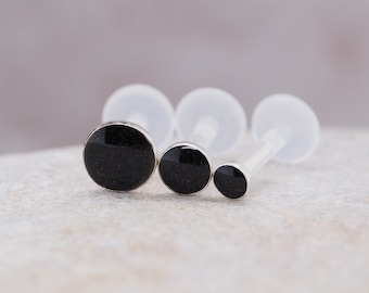 Small Flat Back Cartilage Stud – Tiny Tragus Helix Conch Earring Jewelry