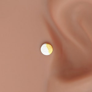 Tragus Earring Gold Hypoallergenic Labret Lip Stud Bar Ring Piercing Ear Cartilage image 3