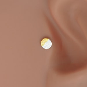 Tragus Earring Gold Hypoallergenic Labret Lip Stud Bar Ring Piercing Ear Cartilage image 7