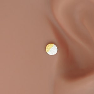 Tragus Earring Gold Hypoallergenic Labret Lip Stud Bar Ring Piercing Ear Cartilage image 6