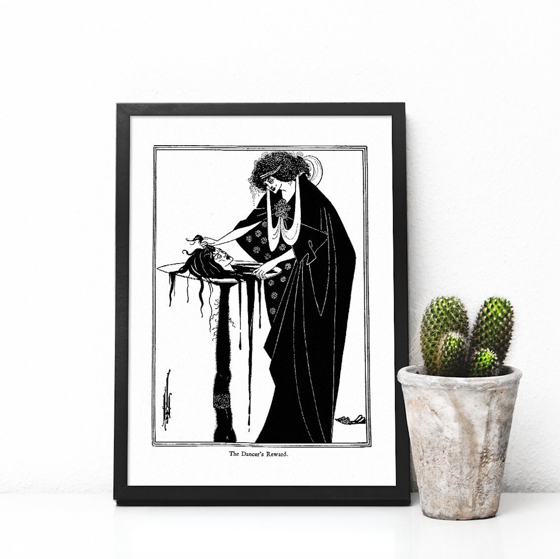 Aubrey Beardsley The Dancer S Reward Illustration From Etsy